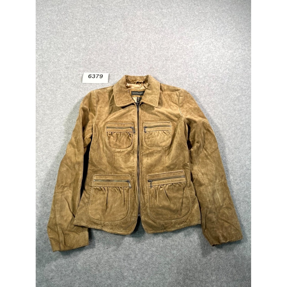 Banana Republic Brown Suede Leather Jacket
